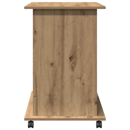 Computerbureau 80x50x75 cm bewerkt hout artisanaal eikenkleur