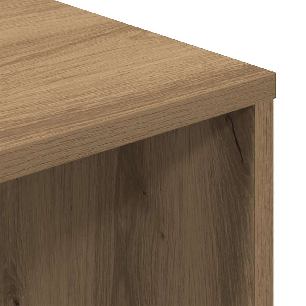 Desk 102.5x35x75 cm processed wood artisanal oak color