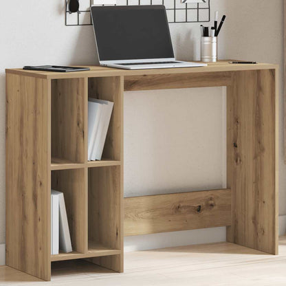 Desk 102.5x35x75 cm processed wood artisanal oak color