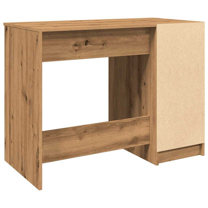 Bureau 100x50x75 cm bewerkt hout artisanaal eikenkleur