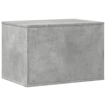 Kattenbakkast 60x40x40 cm bewerkt hout betongrijs