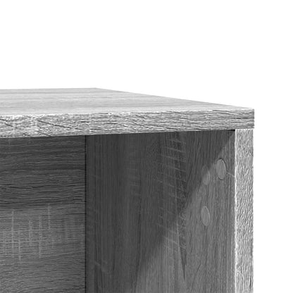 Kattenbakkast 60x40x40 cm bewerkt hout grijs sonoma eikenkleur