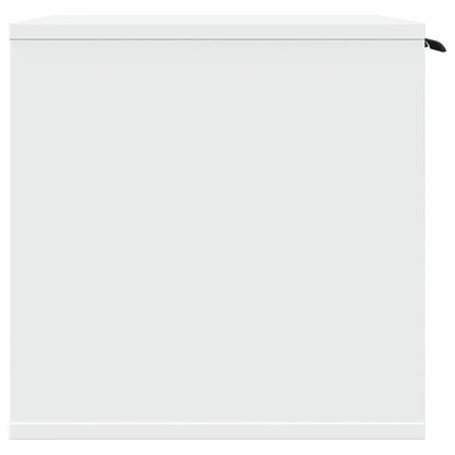 Kattenbakkast 80x50x45 cm bewerkt hout wit