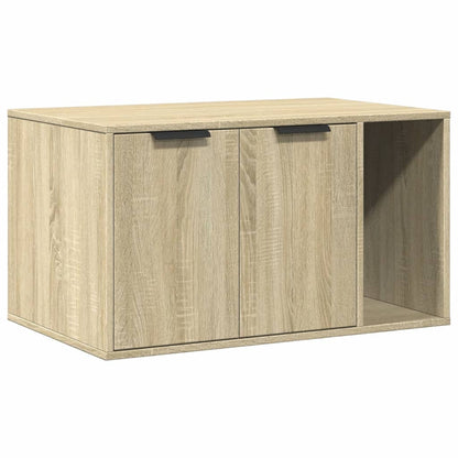 Cat litter box 80x50x45 cm processed wood sonoma oak color