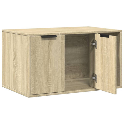 Cat litter box 80x50x45 cm processed wood sonoma oak color