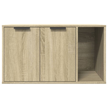 Cat litter box 80x50x45 cm processed wood sonoma oak color