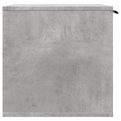 Cat litter box 80x50x45 cm processed wood concrete gray