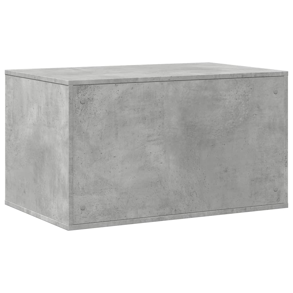 Cat litter box 80x50x45 cm processed wood concrete gray