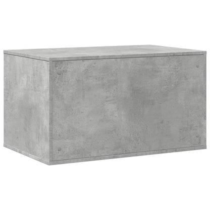 Cat litter box 80x50x45 cm processed wood concrete gray