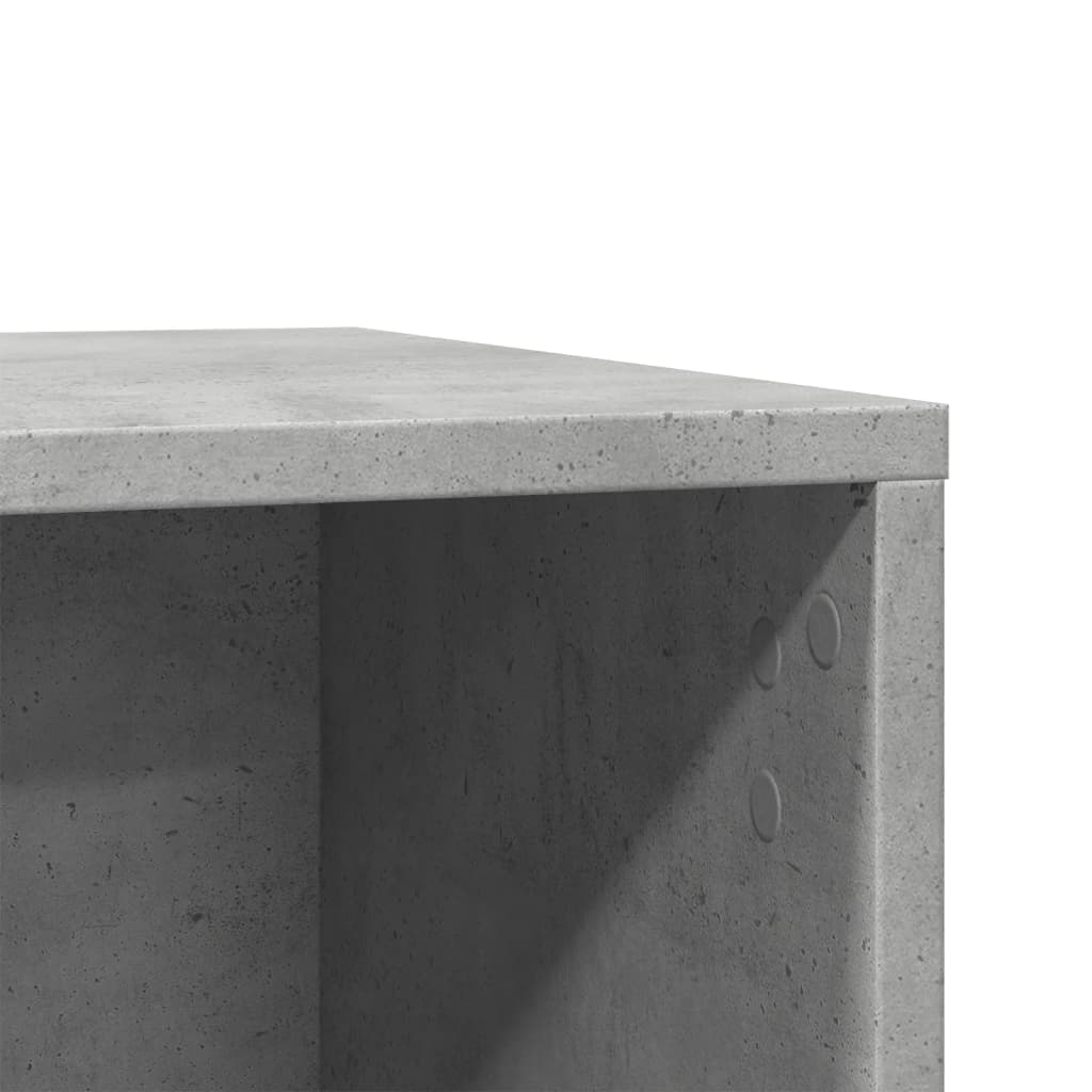 Cat litter box 80x50x45 cm processed wood concrete gray