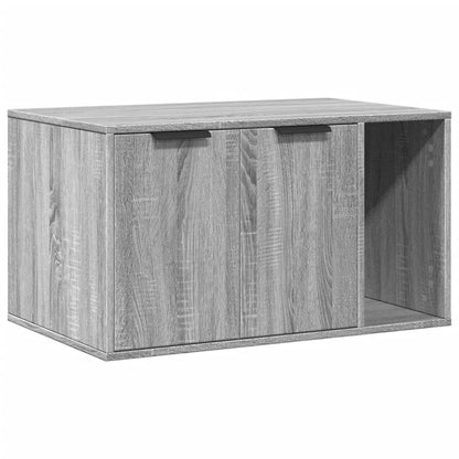 Kattenbakkast 80x50x45 cm bewerkt hout grijs sonoma eikenkleur