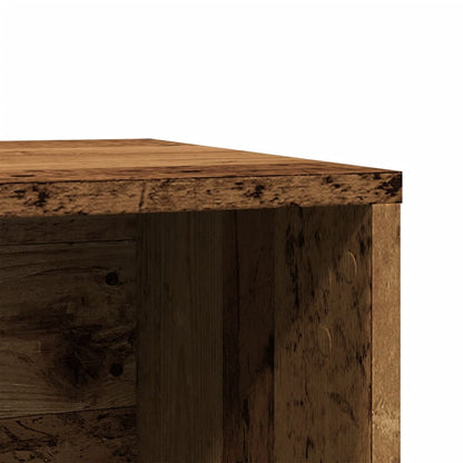 Kattenbakkast 80x50x45 cm bewerkt hout oud houtkleurig