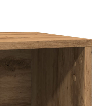 Kattenbakkast 80x50x45 cm bewerkt hout artisanaal eikenkleurig