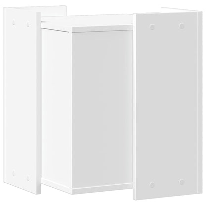 Cat litter box 42x42x51 cm processed wood white