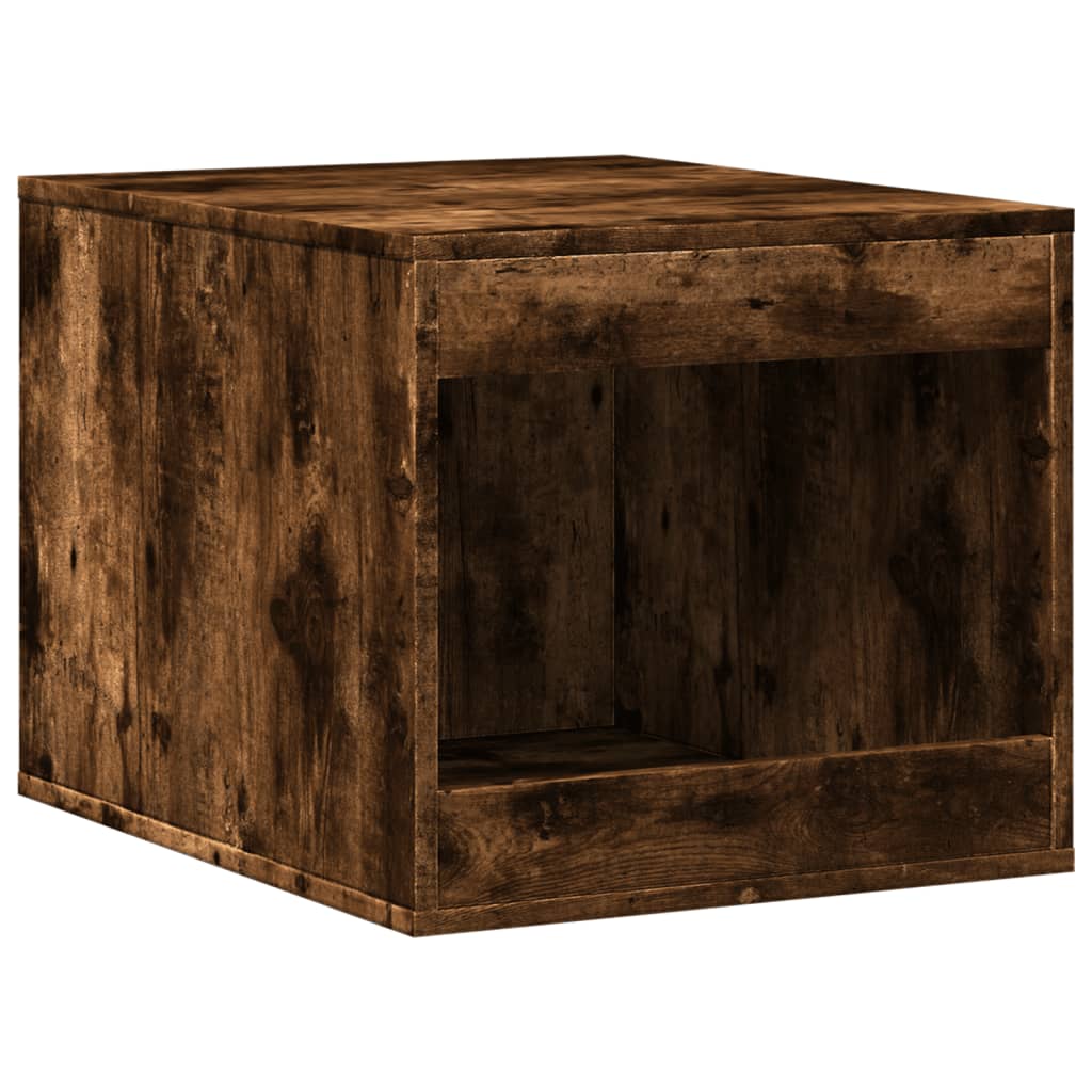 Cat litter box 47x59x42 cm processed wood smoked oak color