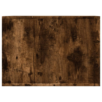 Cat litter box 47x59x42 cm processed wood smoked oak color