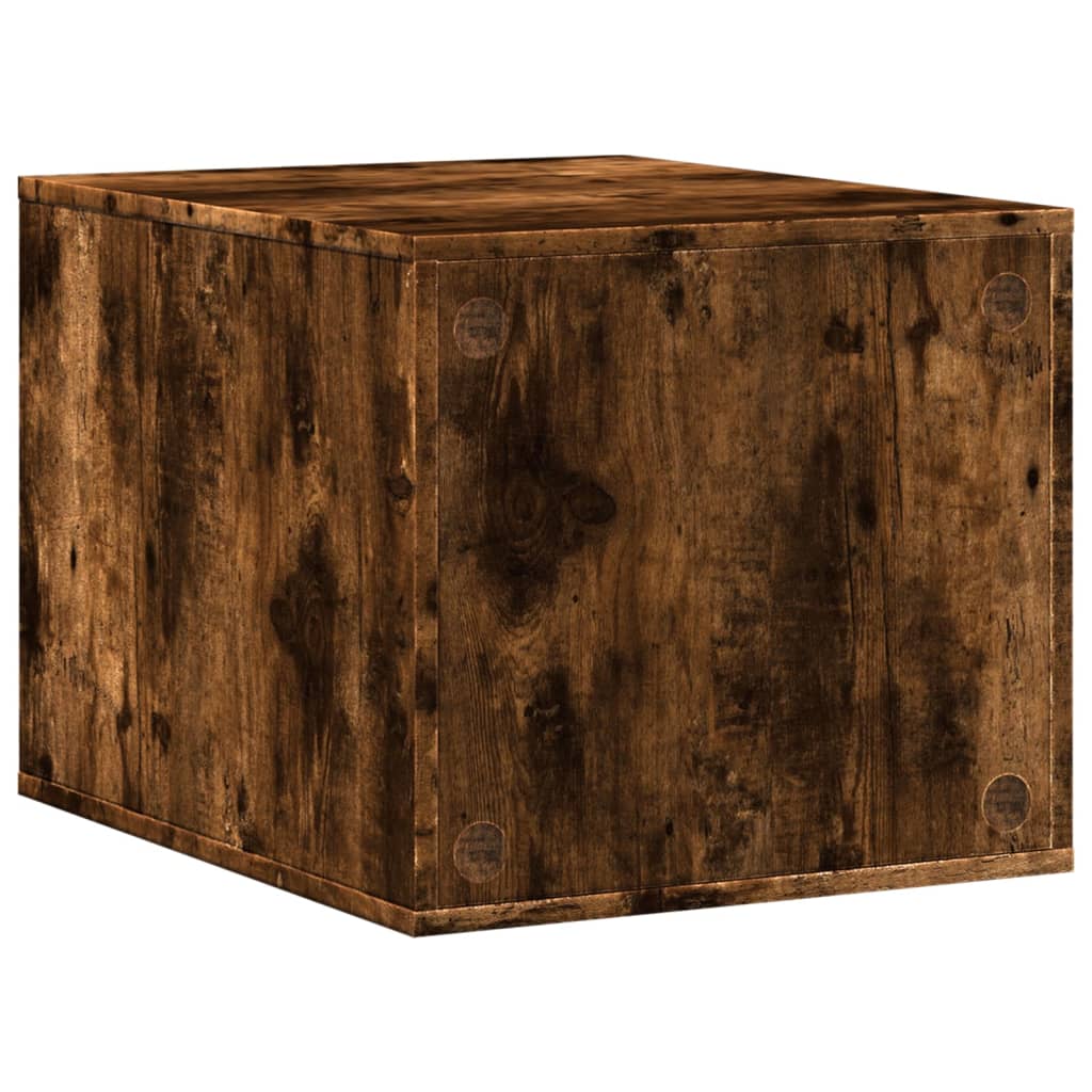 Cat litter box 47x59x42 cm processed wood smoked oak color