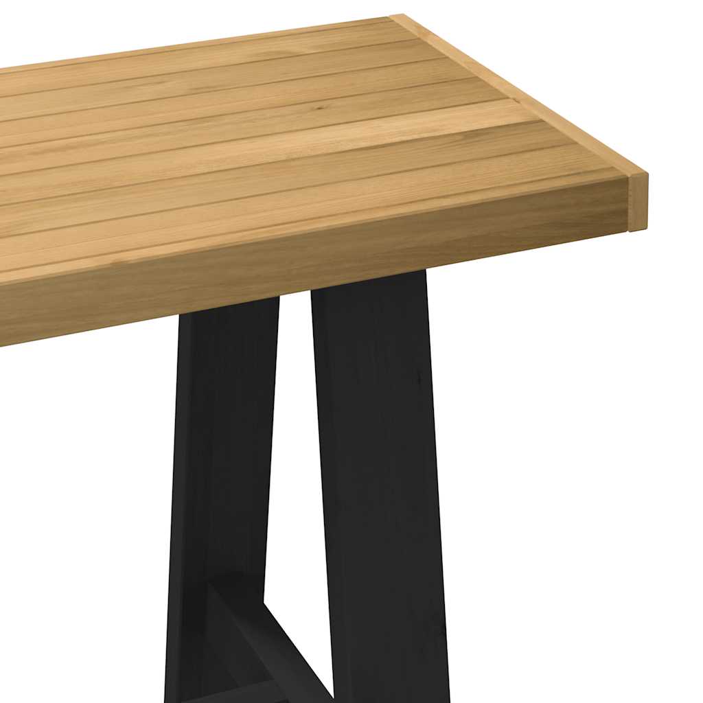 Desk NOAIN A-shaped legs 120x50x75 cm solid wood