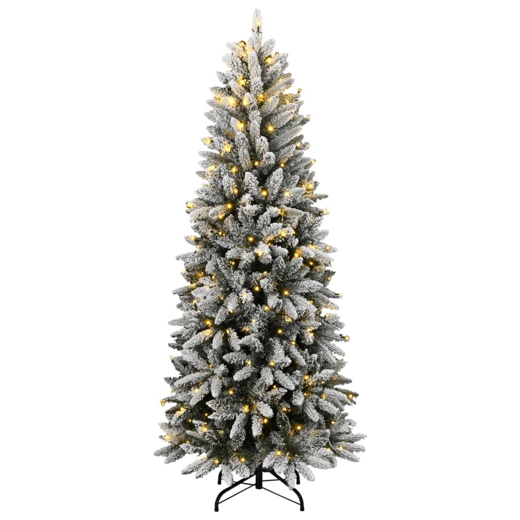 Artificial Christmas tree with 300 LEDs and snow 240 cm