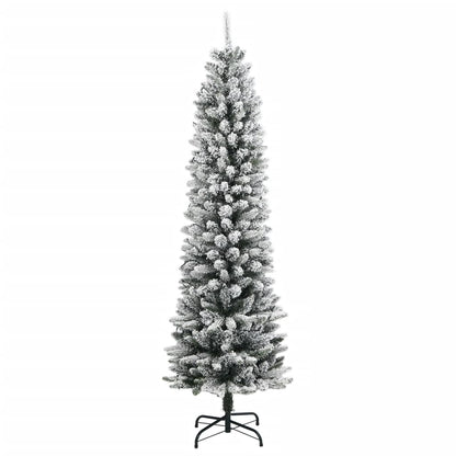 Kunstkerstboom met 150 LED's en sneeuw 120 cm