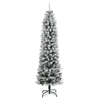 Artificial Christmas tree with 300 LEDs and snow 180 cm