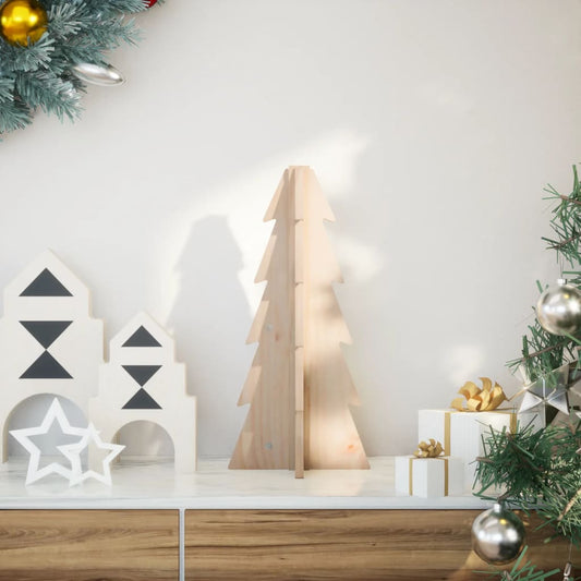 Christmas decoration Christmas tree 49 cm solid pine wood