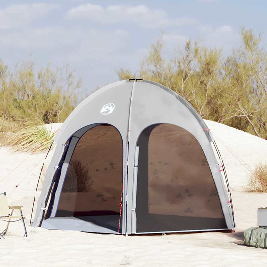 Zwembad Tent met dak Grijs 366 x 305 x 231 cm Polyester