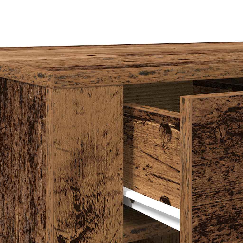 Desk 100x49x75 cm processed wood old wood color