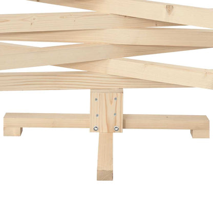 Houten Kerstboom ter Decoratie 150 cm Massief Grenenhout