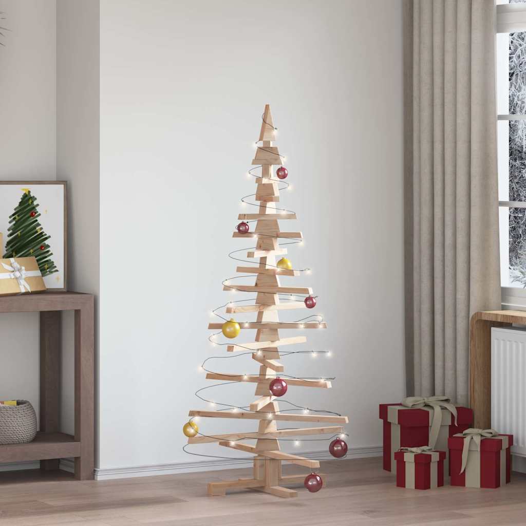 Houten Kerstboom ter Decoratie 150 cm Massief Grenenhout