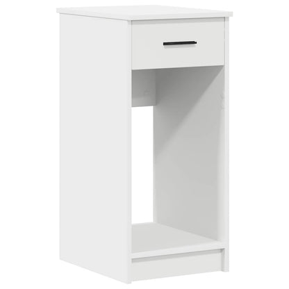 Computer tower stand with drawer 35x45x77 cm white