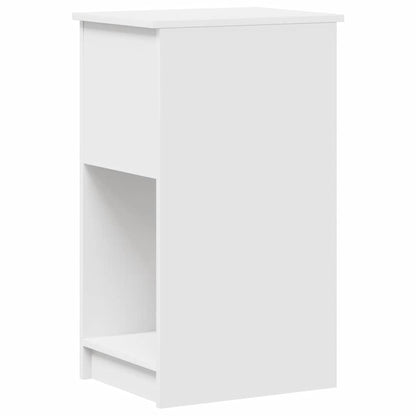 Computer tower stand with drawer 35x45x77 cm white