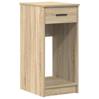 Computer tower stand with drawer 35x45x77 cm sonoma oak color
