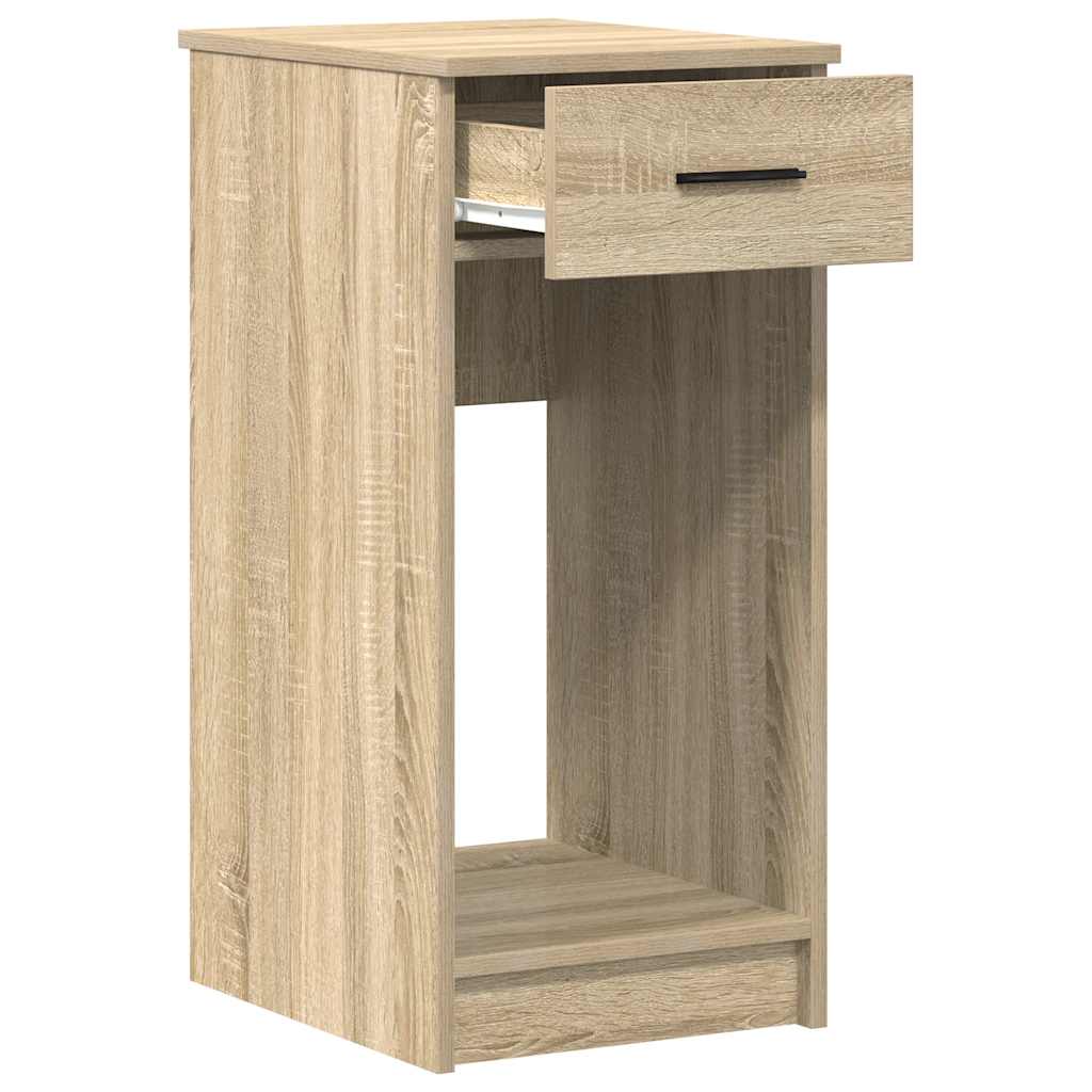 Computer tower stand with drawer 35x45x77 cm sonoma oak color