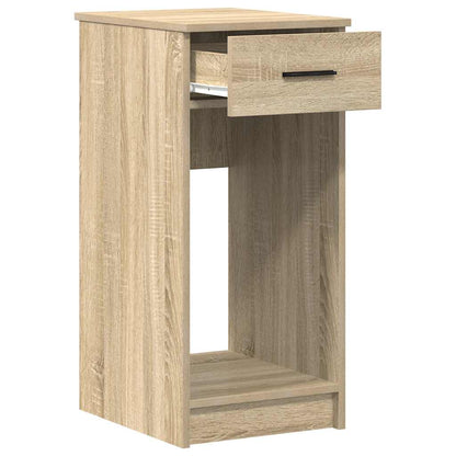 Computer tower stand with drawer 35x45x77 cm sonoma oak color