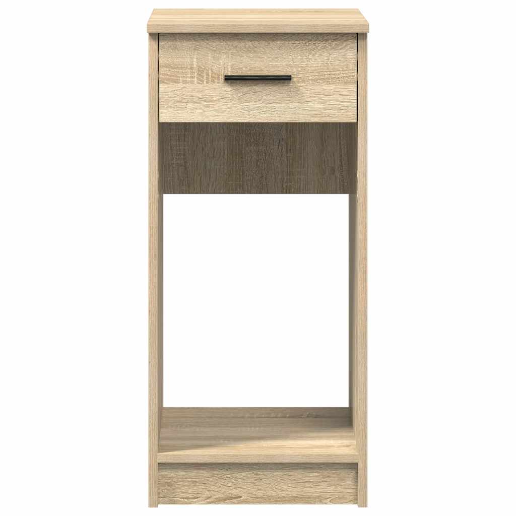 Computer tower stand with drawer 35x45x77 cm sonoma oak color