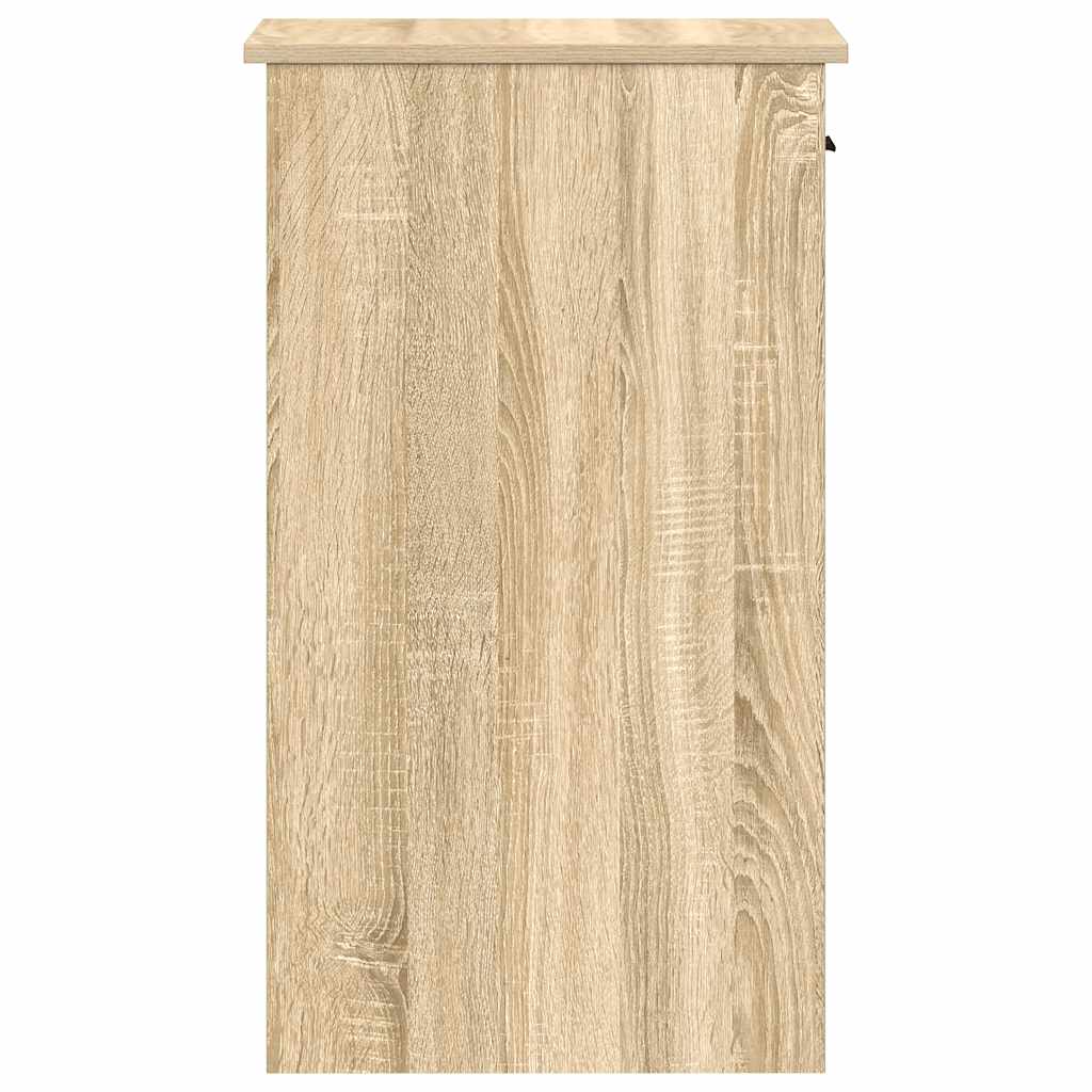 Computer tower stand with drawer 35x45x77 cm sonoma oak color