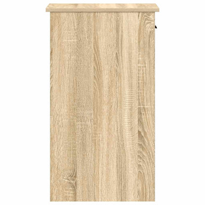 Computer tower stand with drawer 35x45x77 cm sonoma oak color