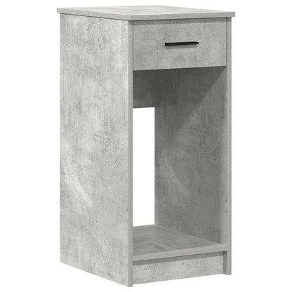 Computer tower stand with drawer 35x45x77 cm concrete gray