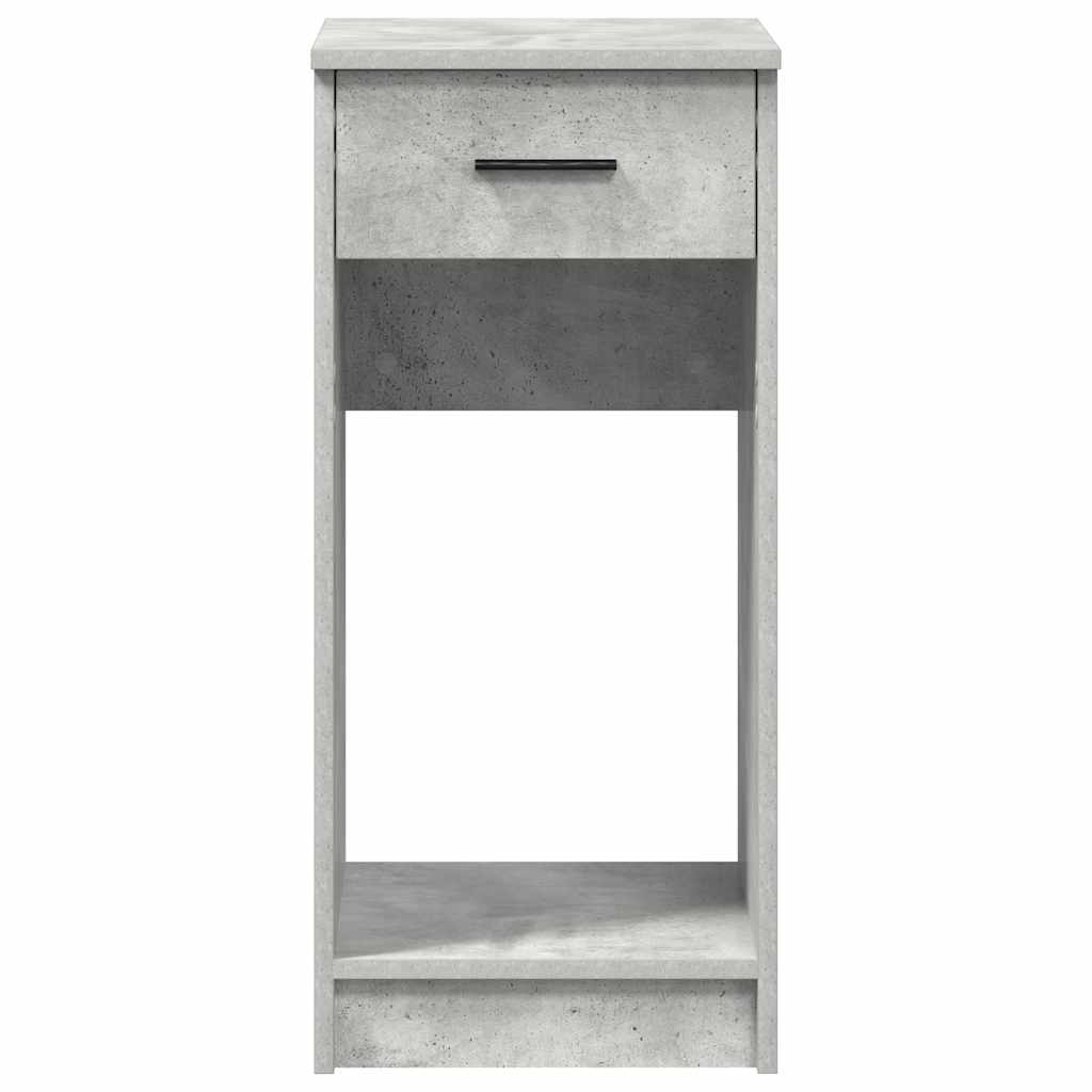 Computer tower stand with drawer 35x45x77 cm concrete gray