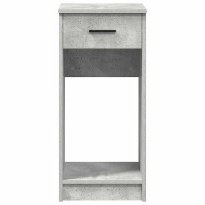 Computer tower stand with drawer 35x45x77 cm concrete gray