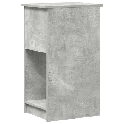 Computer tower stand with drawer 35x45x77 cm concrete gray