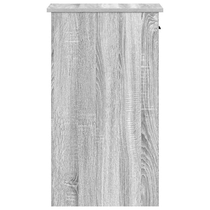 Computerturmständer mit Schublade 35x45x77 cm grau Sonoma Eiche