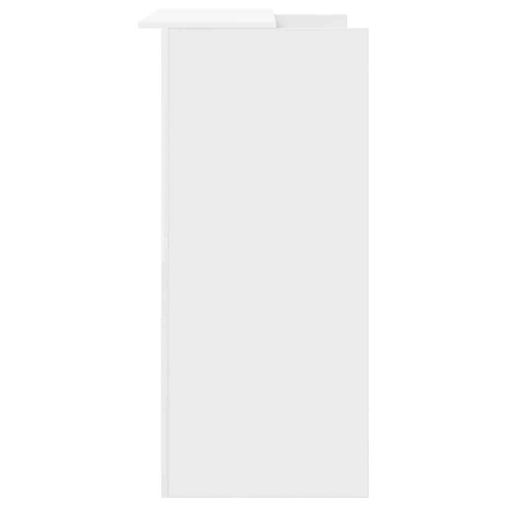 Receptiebalie wit 100x50x103,5 cm bewerkt hout