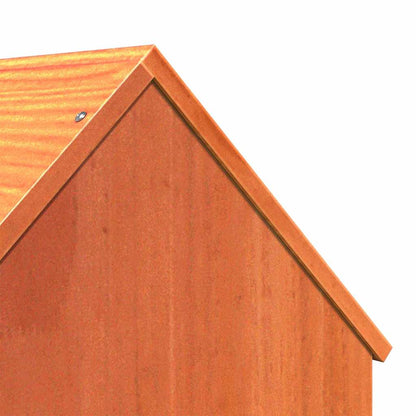 Cat house 41x50x50 cm solid pine wood wax brown