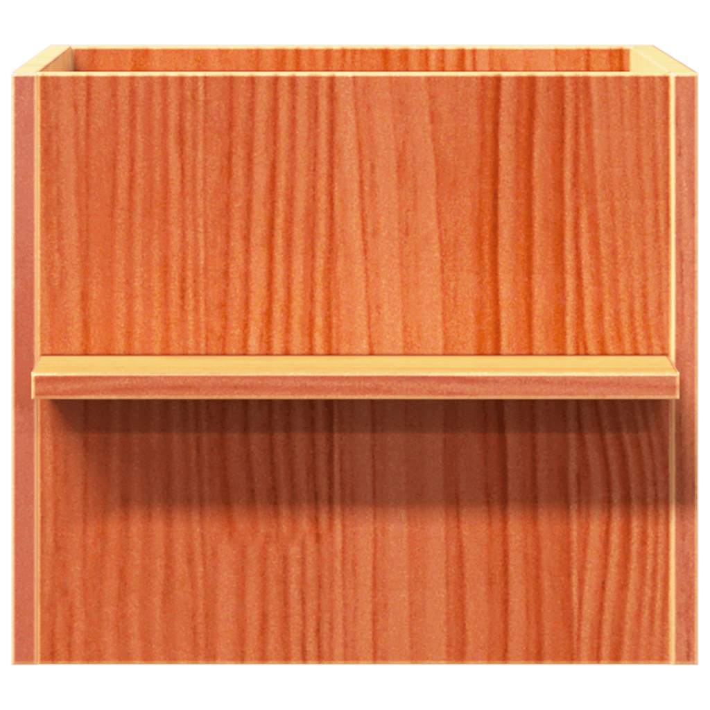 Cat house 51x35x30 cm solid pine wood wax brown