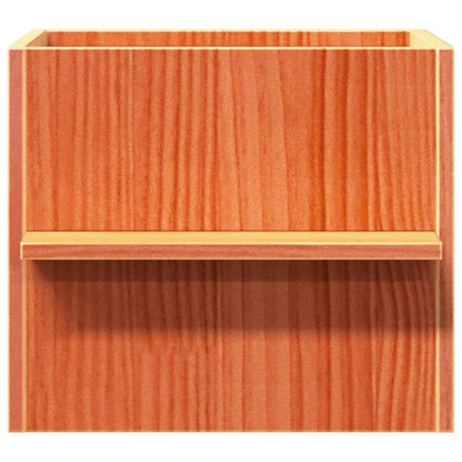 Cat house 51x35x30 cm solid pine wood wax brown