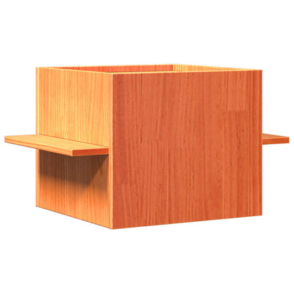 Cat house 51x35x30 cm solid pine wood wax brown