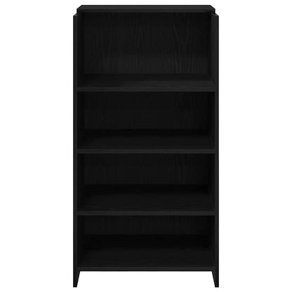 Receptiebalie 55x50x103,5 cm bewerkt hout zwart