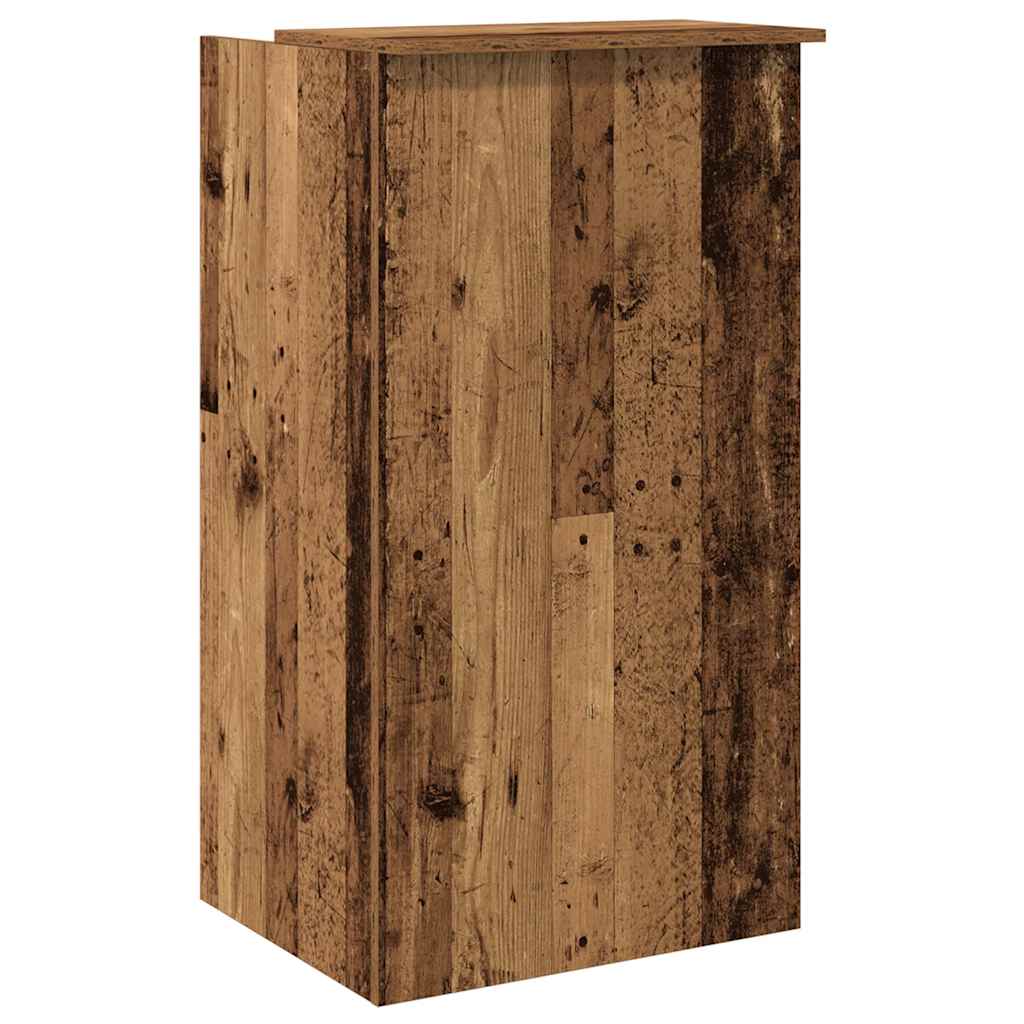 Receptiebalie 55x50x103,5 cm bewerkt hout oud houtkleurig